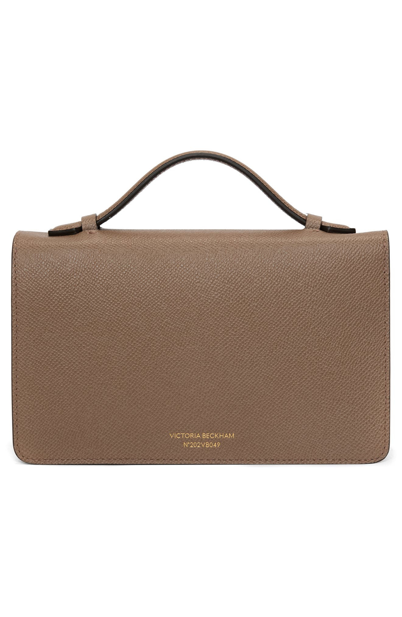 Victoria Beckham The Mini Dorian Grained Leather Shoulder Bag in Dove Grey at Nordstrom - 3