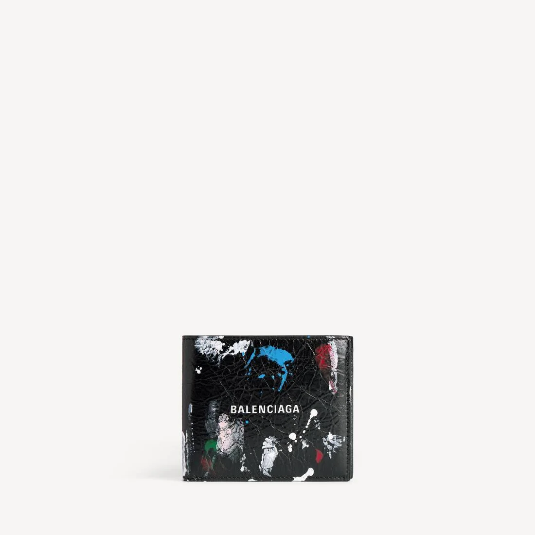 Men's Cash Square Folded Wallet in Black/multicolor - 1