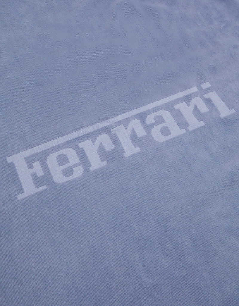 Cotton beach towel with Ferrari logo 4