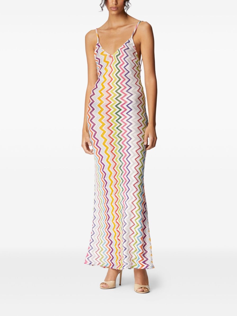 zigzag-pattern dress - 2