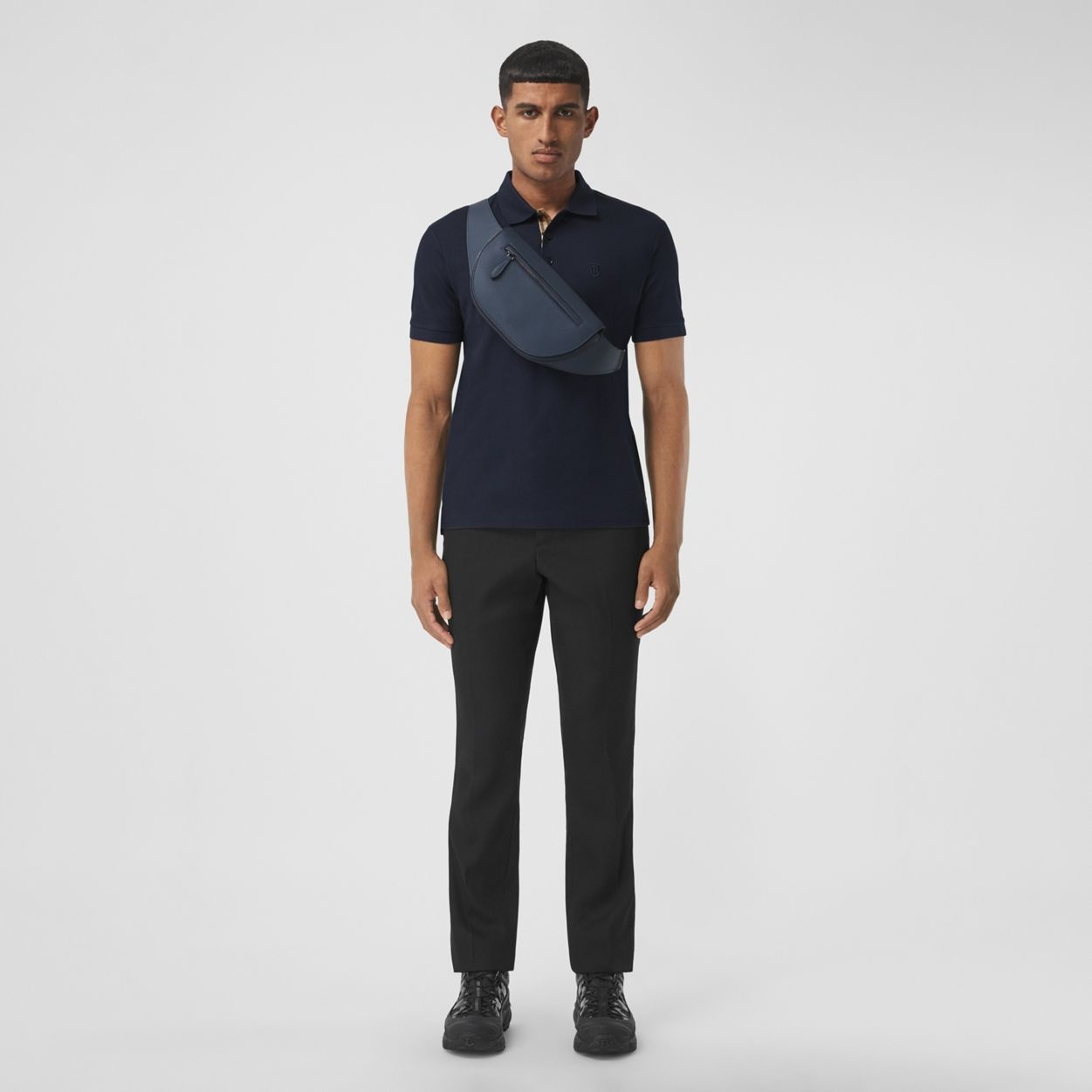 Monogram Motif Cotton Piqué Polo Shirt - 2