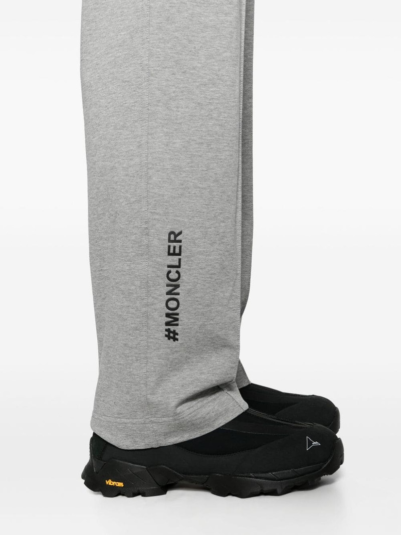 logo-lettering cotton track pants 5