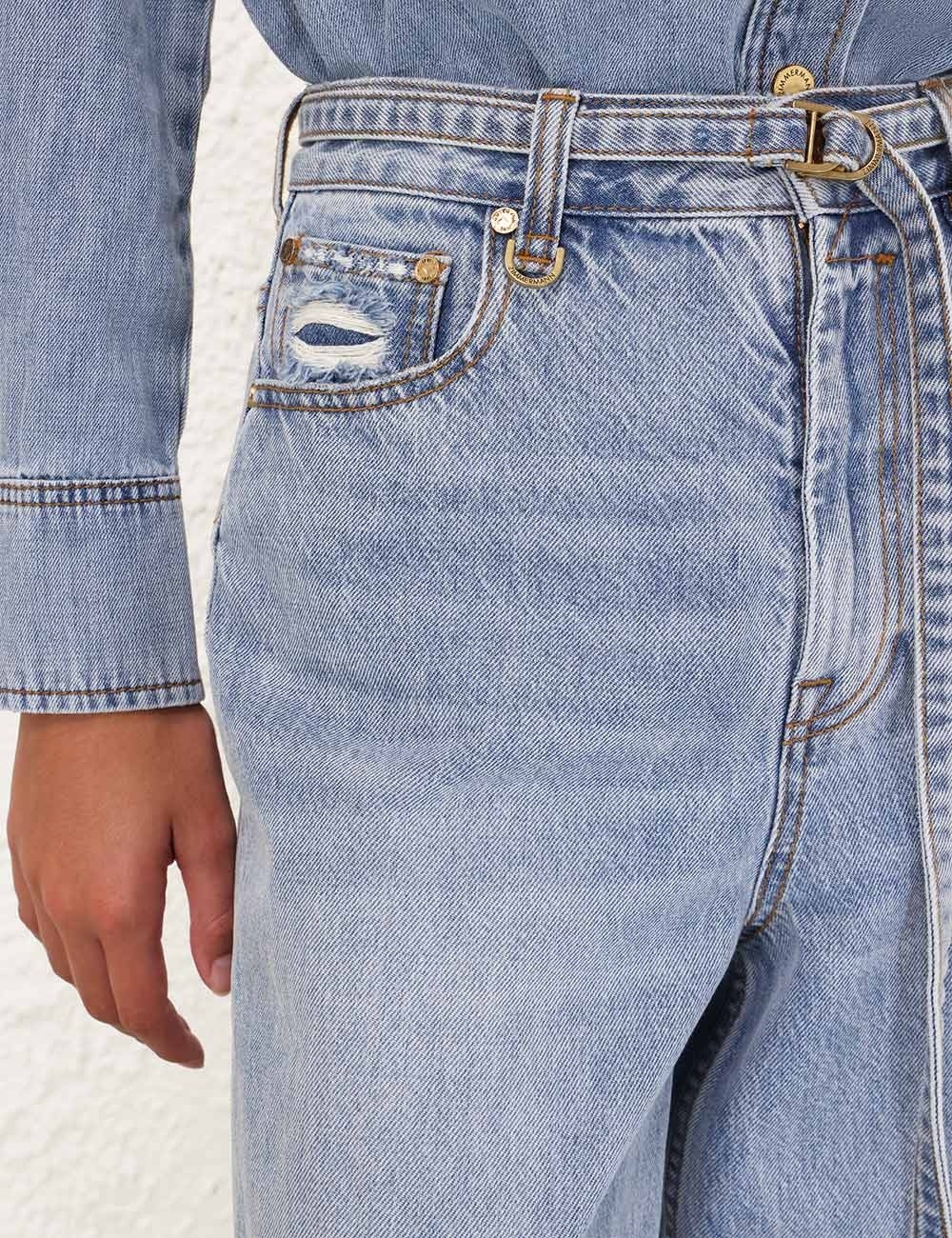 ILLUMINATE RELAXED FLARE JEAN - 5