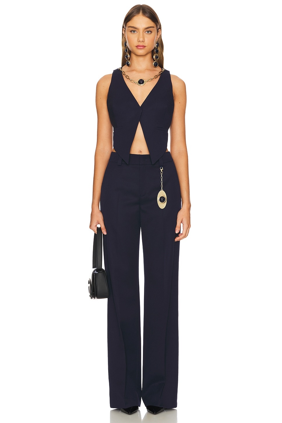 Chain Plate Straight Leg Trouser - 5