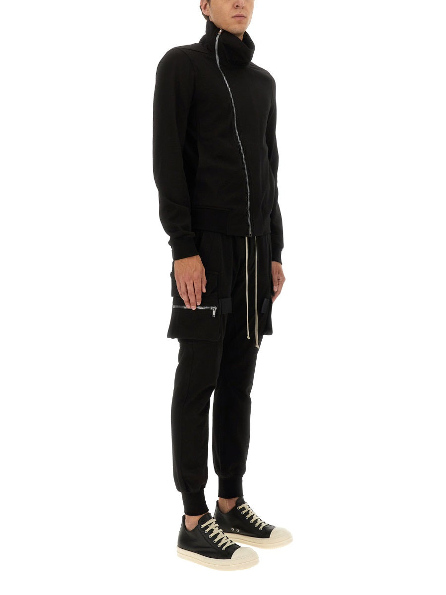 Rick Owens Men Asymmetrical Zipper Sweatshirt - 2
