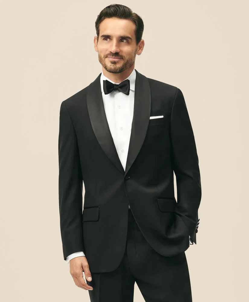 Traditional Fit Wool 1818 Shawl Collar Tuxedo - 1
