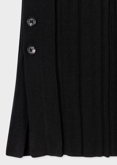 Paul Smith Black Wool 'Shadow Stripe' Ribbed Dress outlook