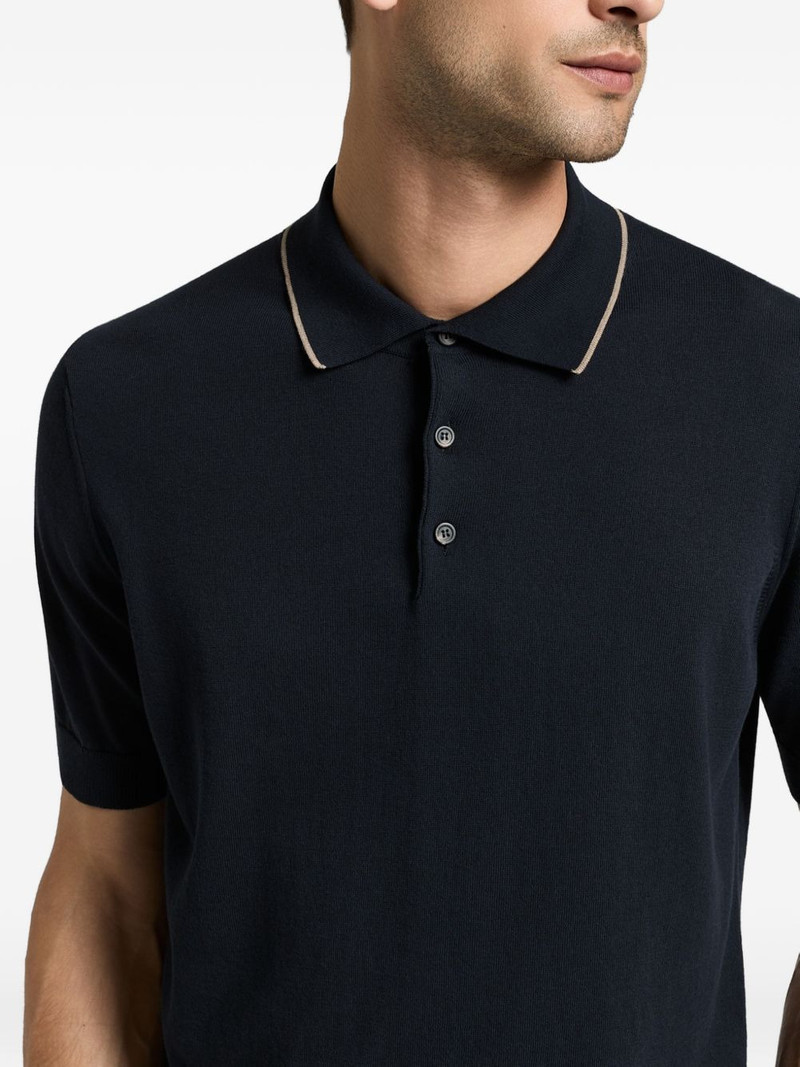 contrast-trim polo shirt 3