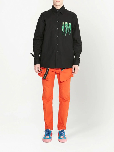 JW Anderson slime-logo long-sleeve shirt outlook