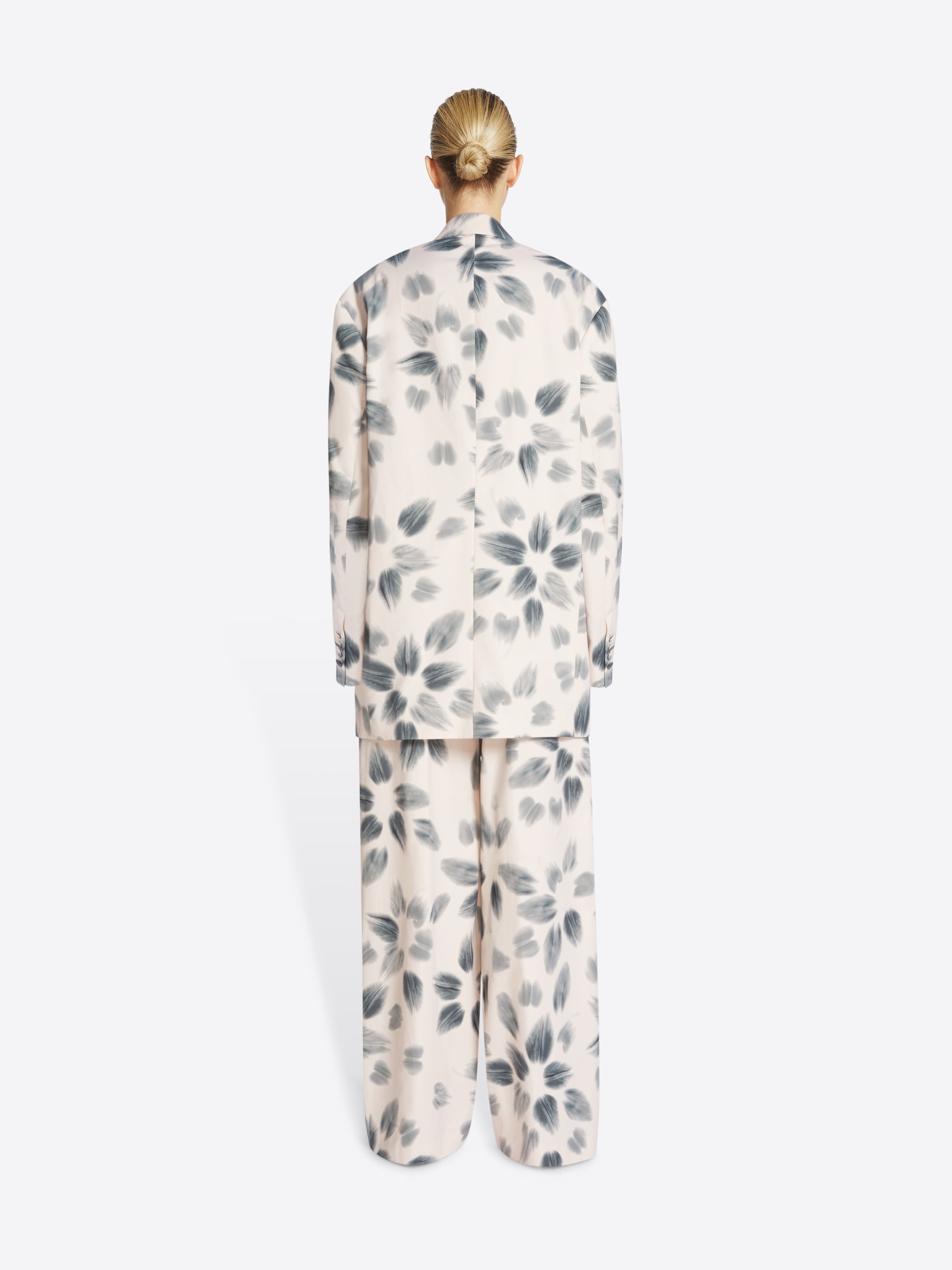 OVERSIZED PRINTED BLAZER - 4