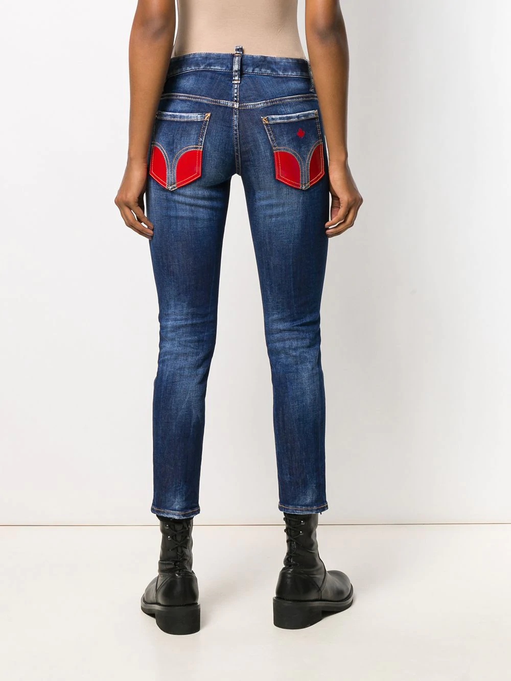 Maple Leaf cropped jeans - 4