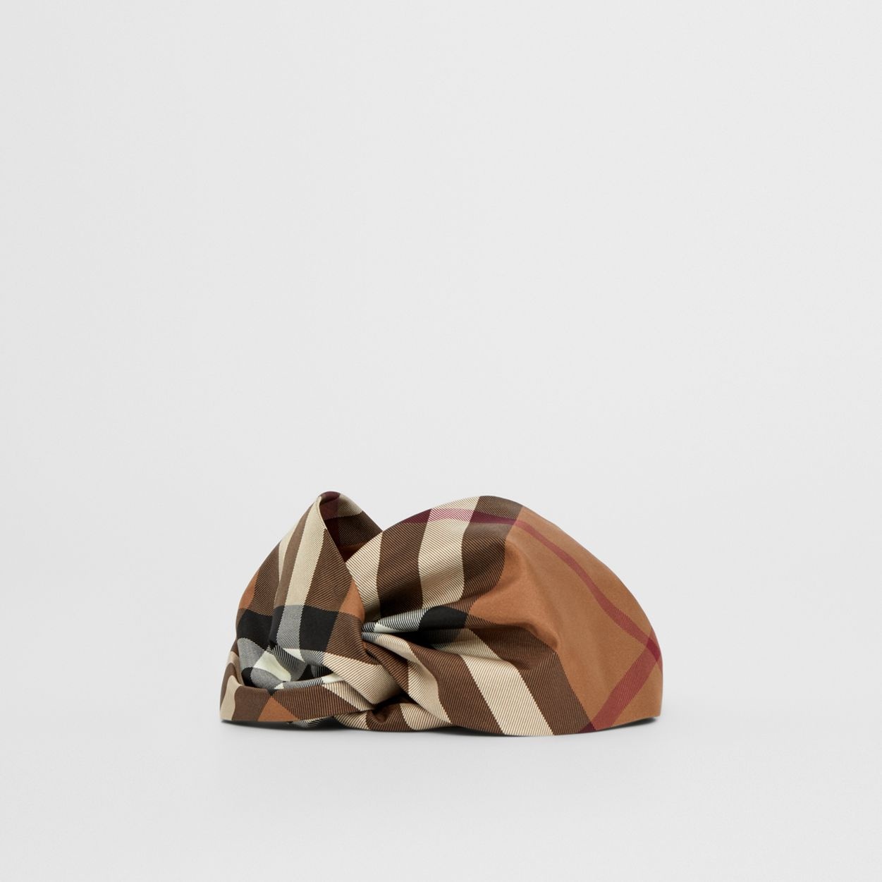 Check Silk Headband - 4
