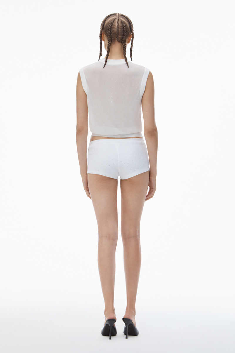 Mockneck Tank in Clear Bead Hotfix 5