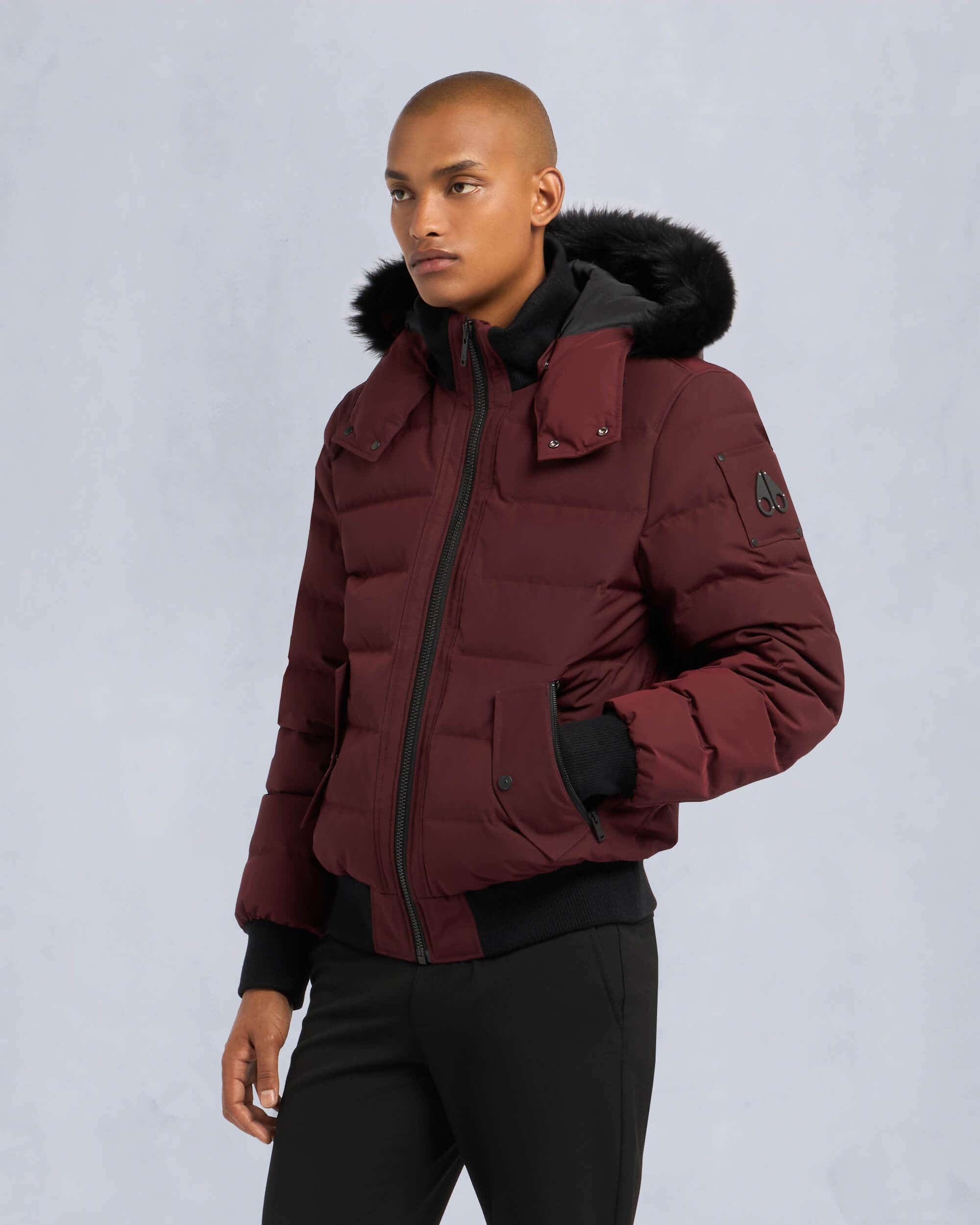 ONYX SCOTCHTOWN SHEARLING BOMBER JACKET - 3