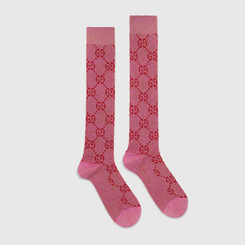 GUCCI Lamé GG socks outlook