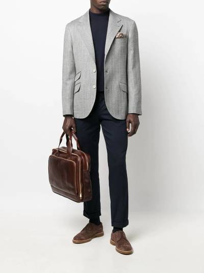 Brunello Cucinelli woven wool blazer outlook