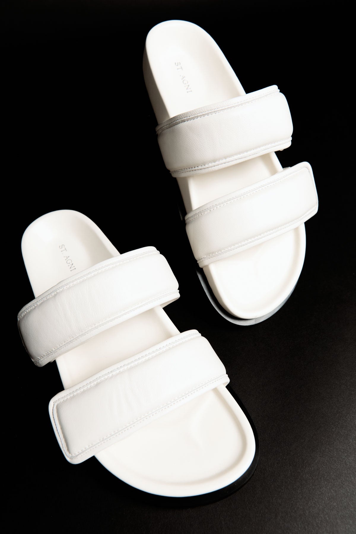Quilted Leather Slide - Tofu - 5