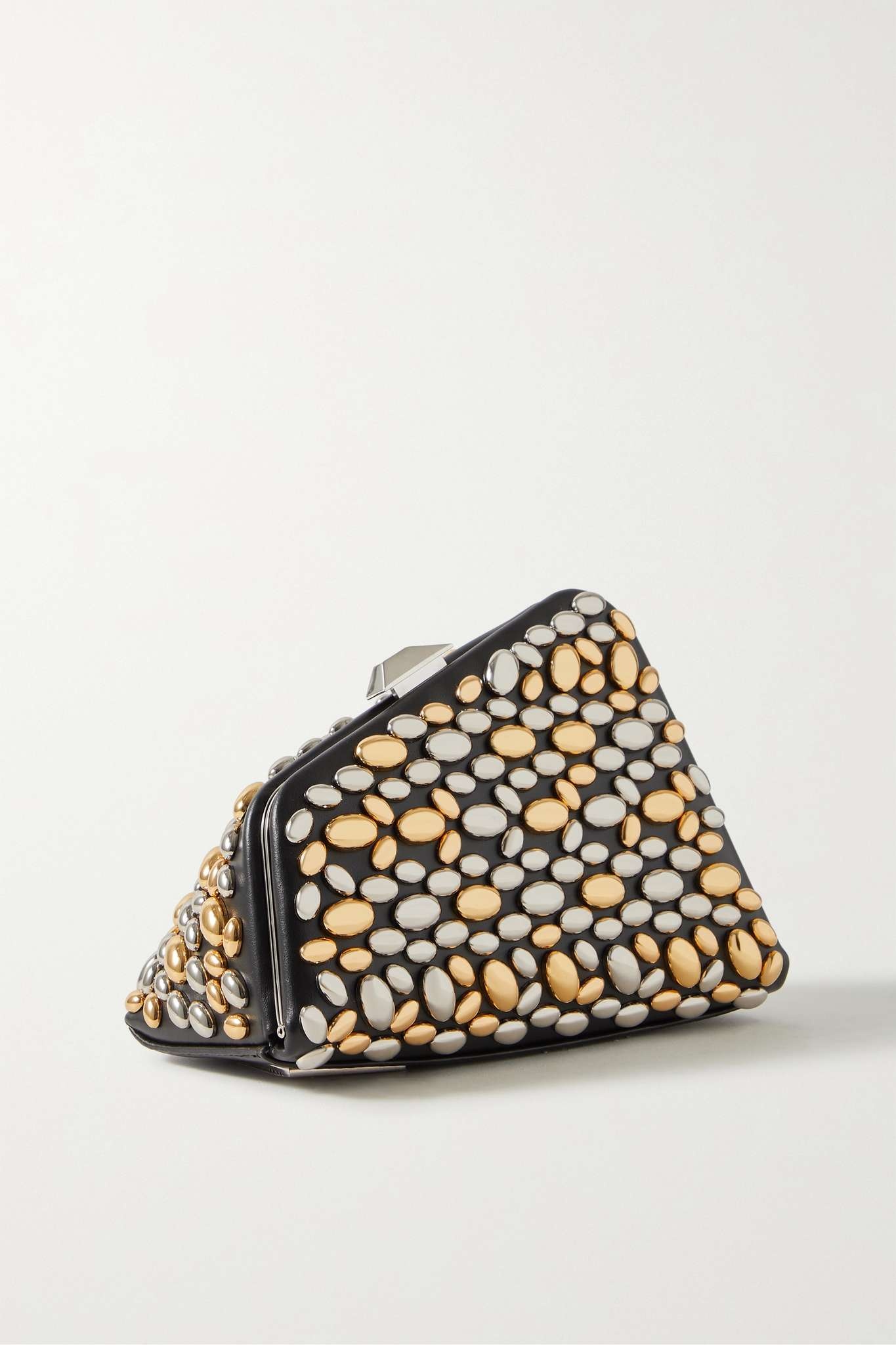 Midnight embellished leather clutch - 3