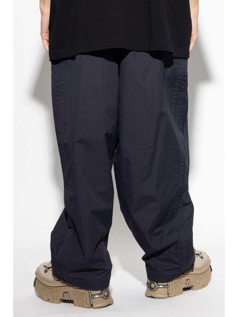 logo-embroidery track pants - 4