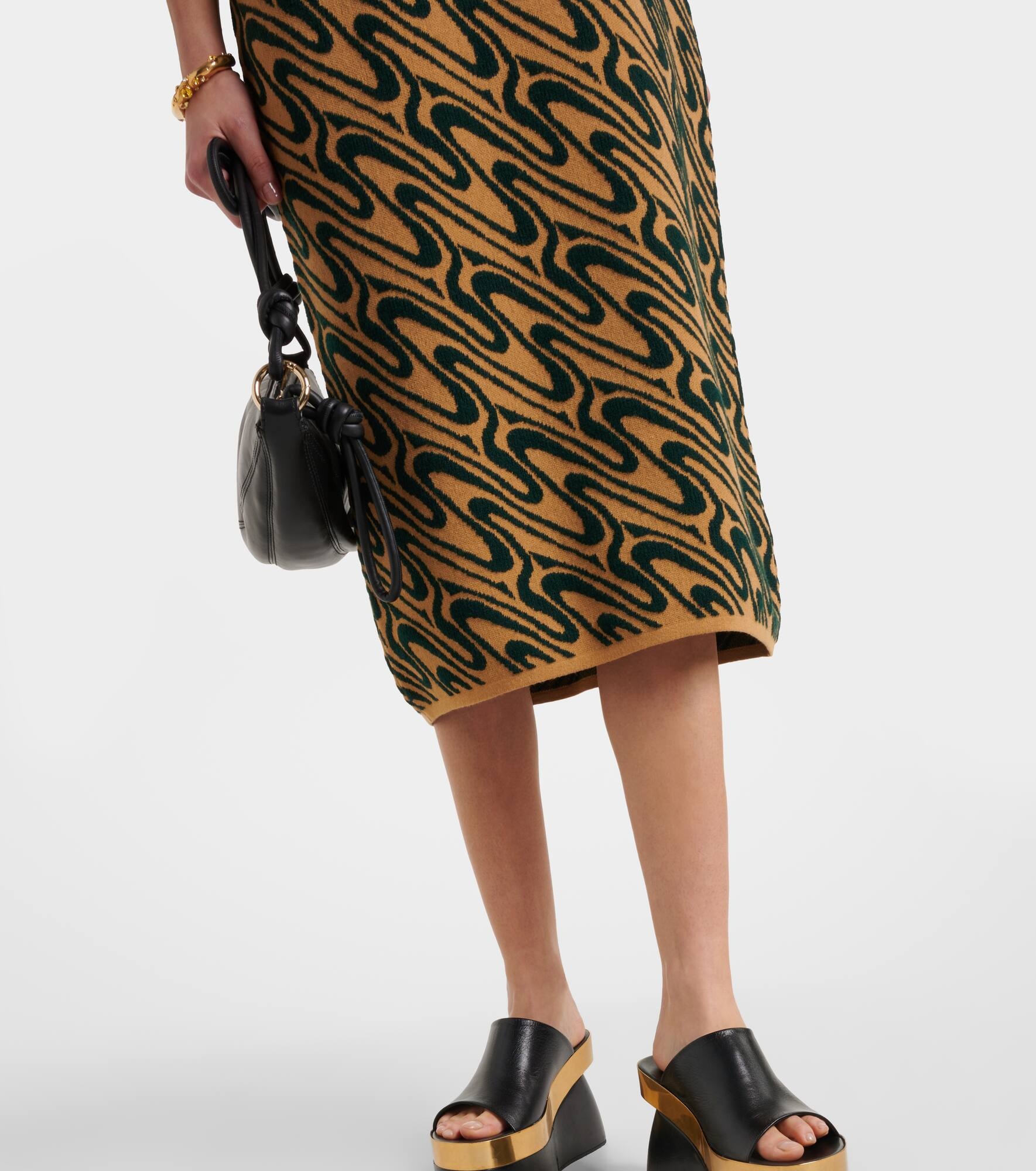 Intarsia midi dress - 5
