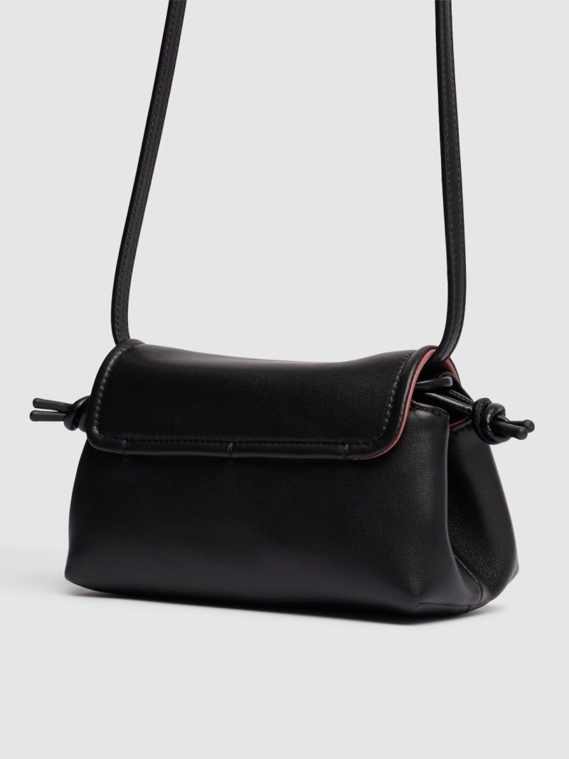 Mini Vlogo leather shoulder bag - 4