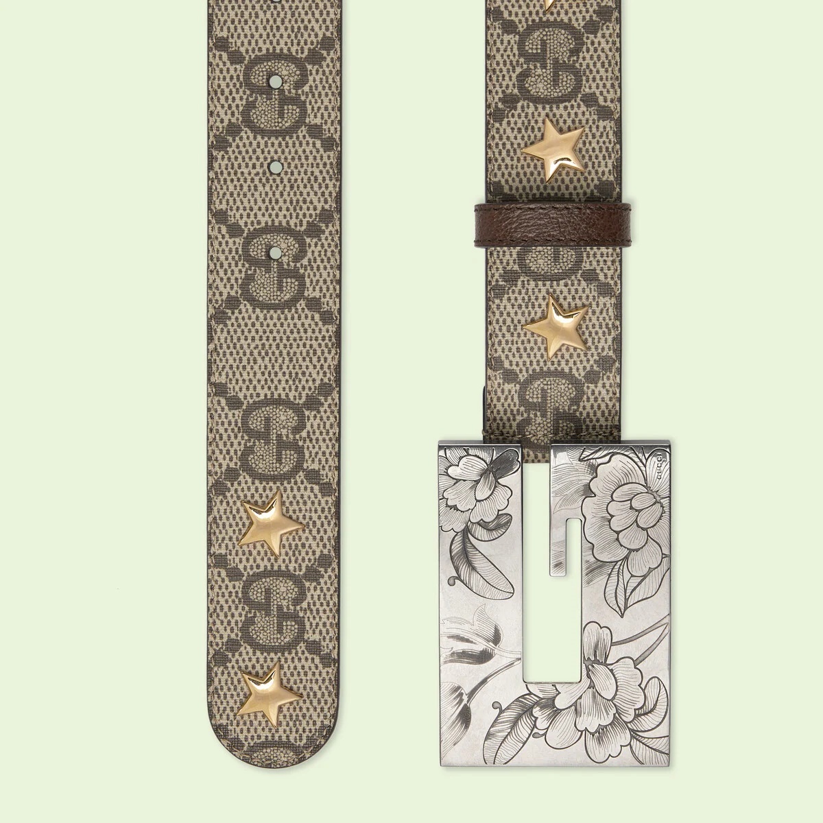 Star wide belt with Square G - 2
