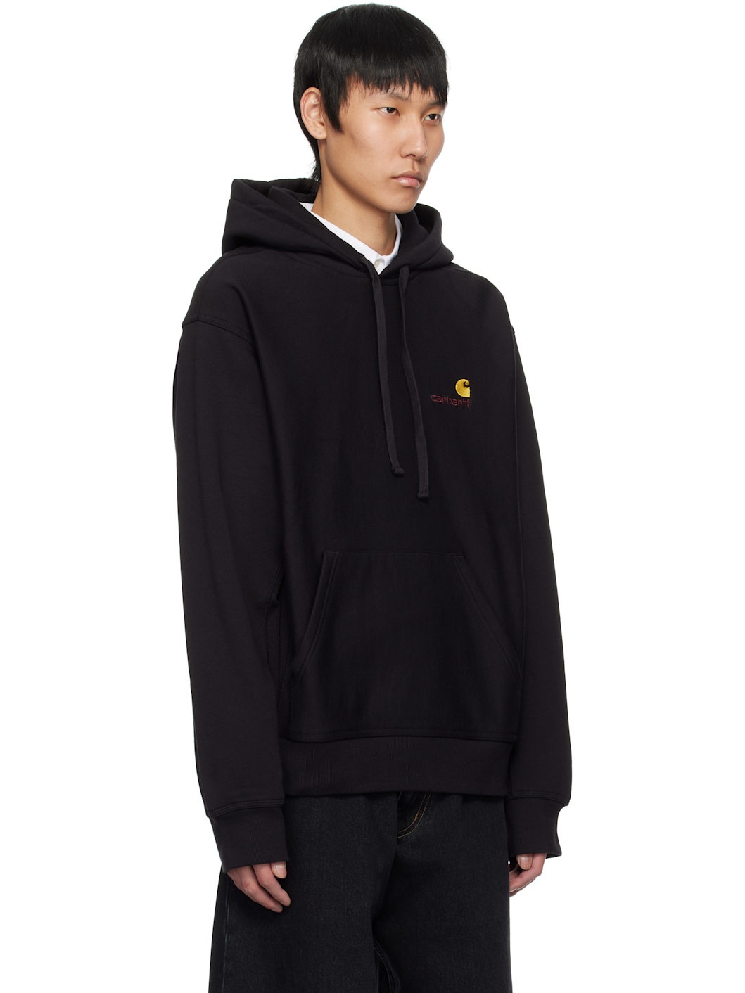 Black American Script Hoodie - 2