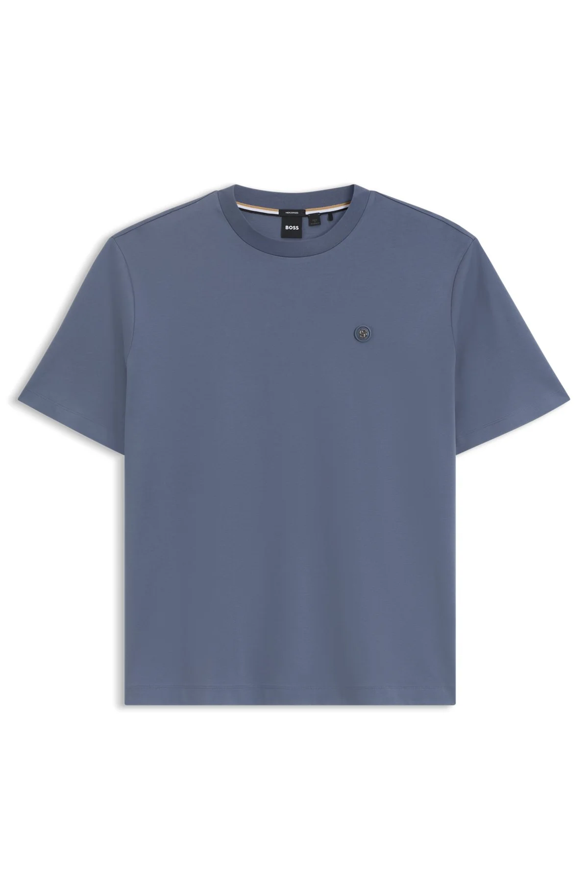 REGULAR-FIT T-SHIRT IN MERCERIZED COTTON - 1