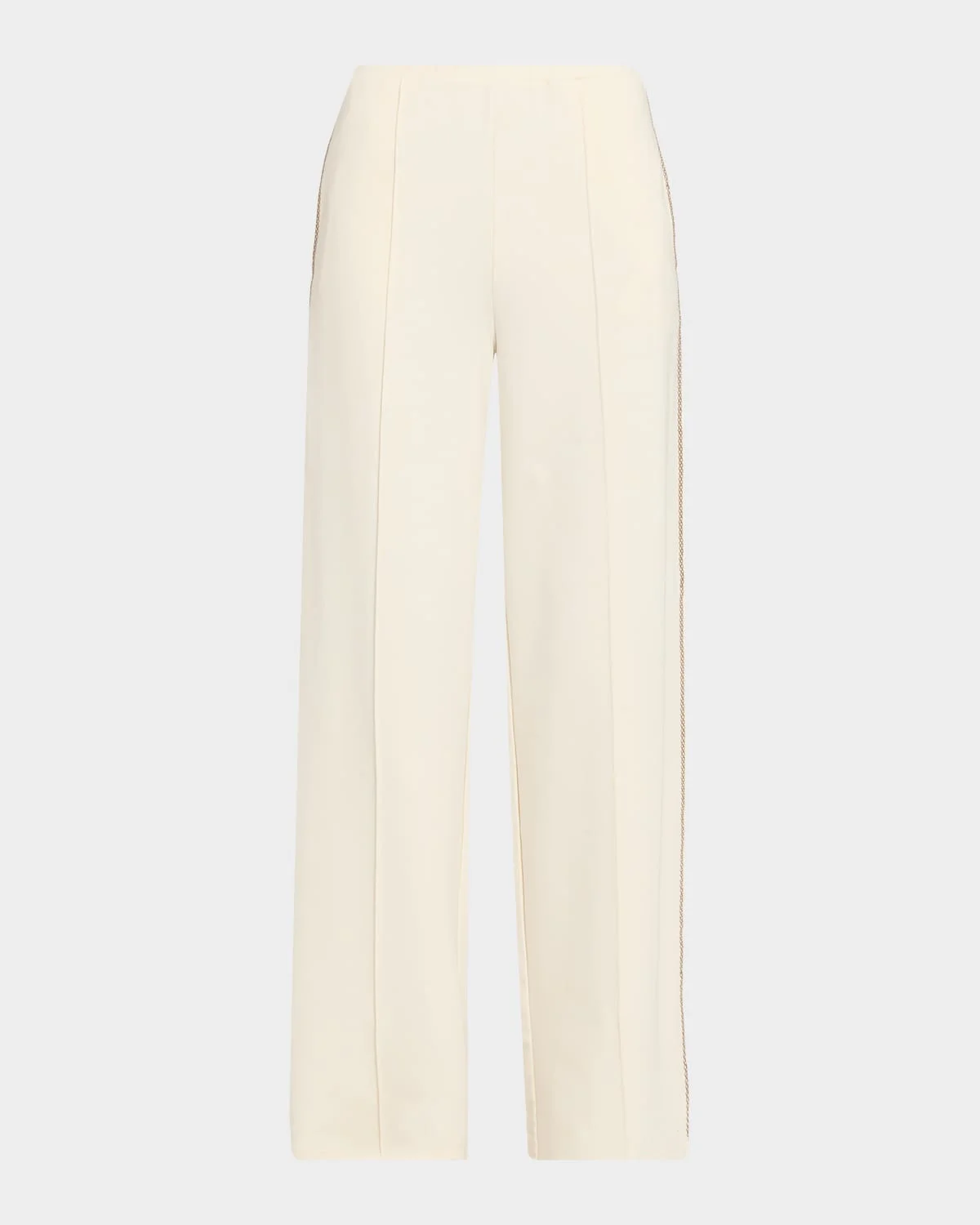 Hamsa Milou Pintuck Wide-Leg Sweatpants - 1