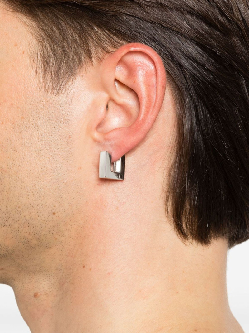 TOM WOOD small Square Hoops earrings outlook