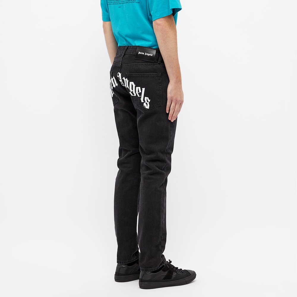 Palm Angels Back Logo Jean - 8