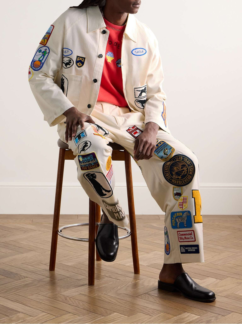 BODE Cambridge Appliquéd Cotton-Canvas Jacket outlook