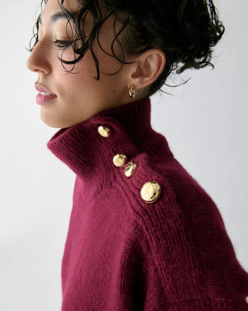 Turtleneck With Bauble Buttons 3