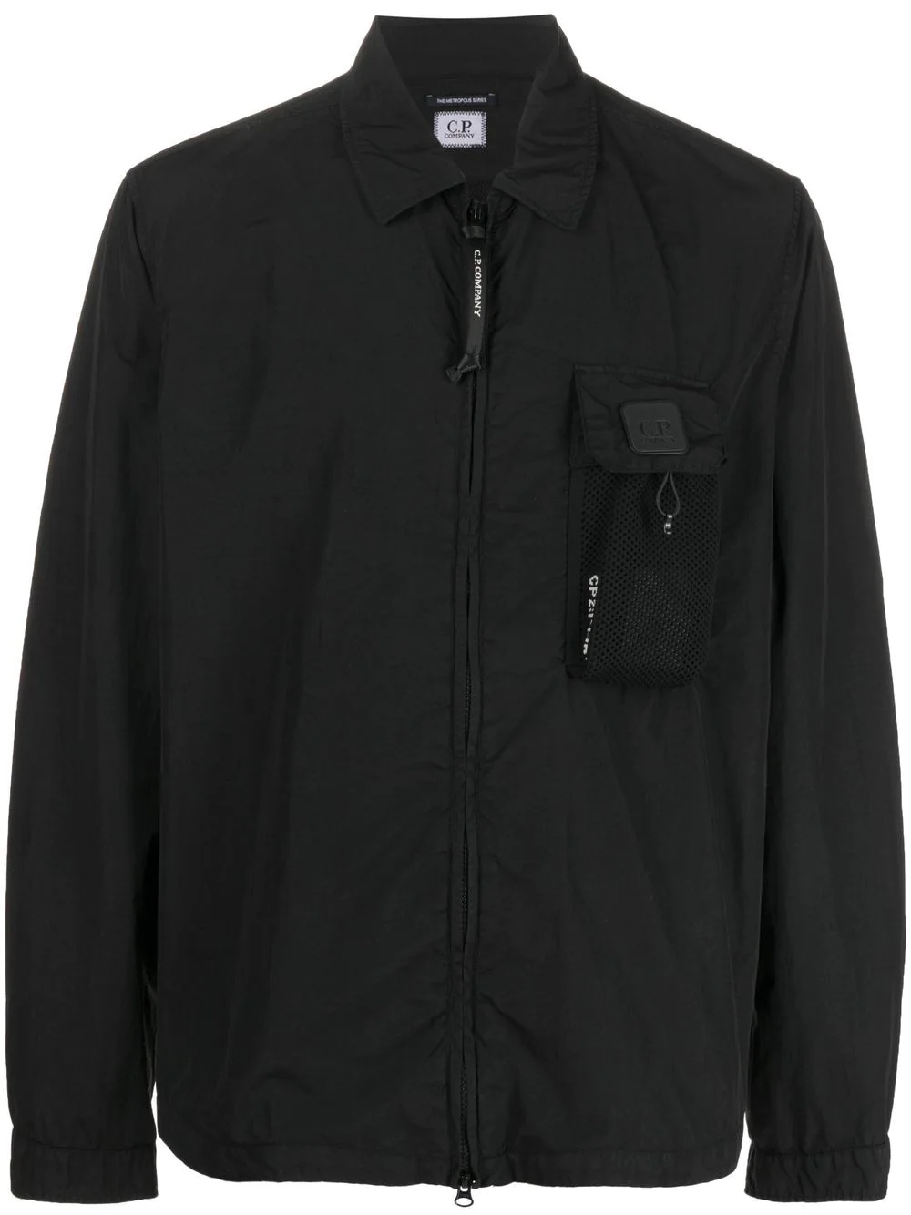 zip-up shirt jacket - 1