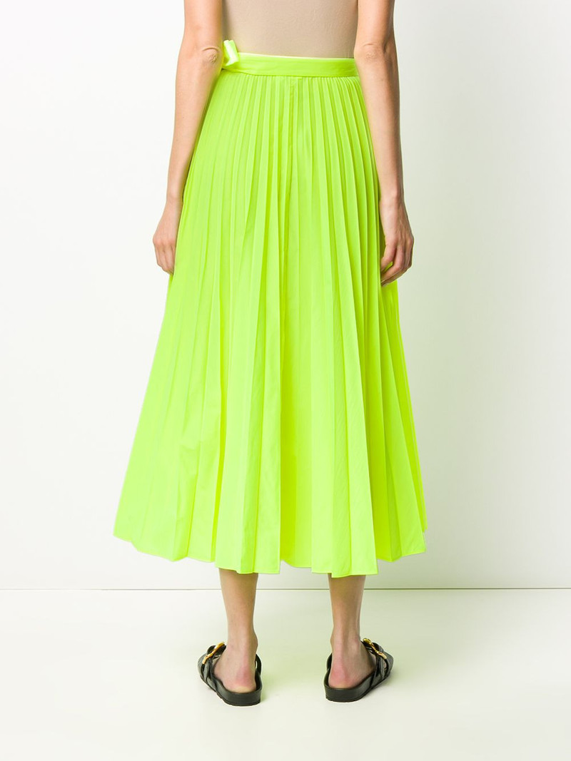 high-waisted pleated midi skirt 4