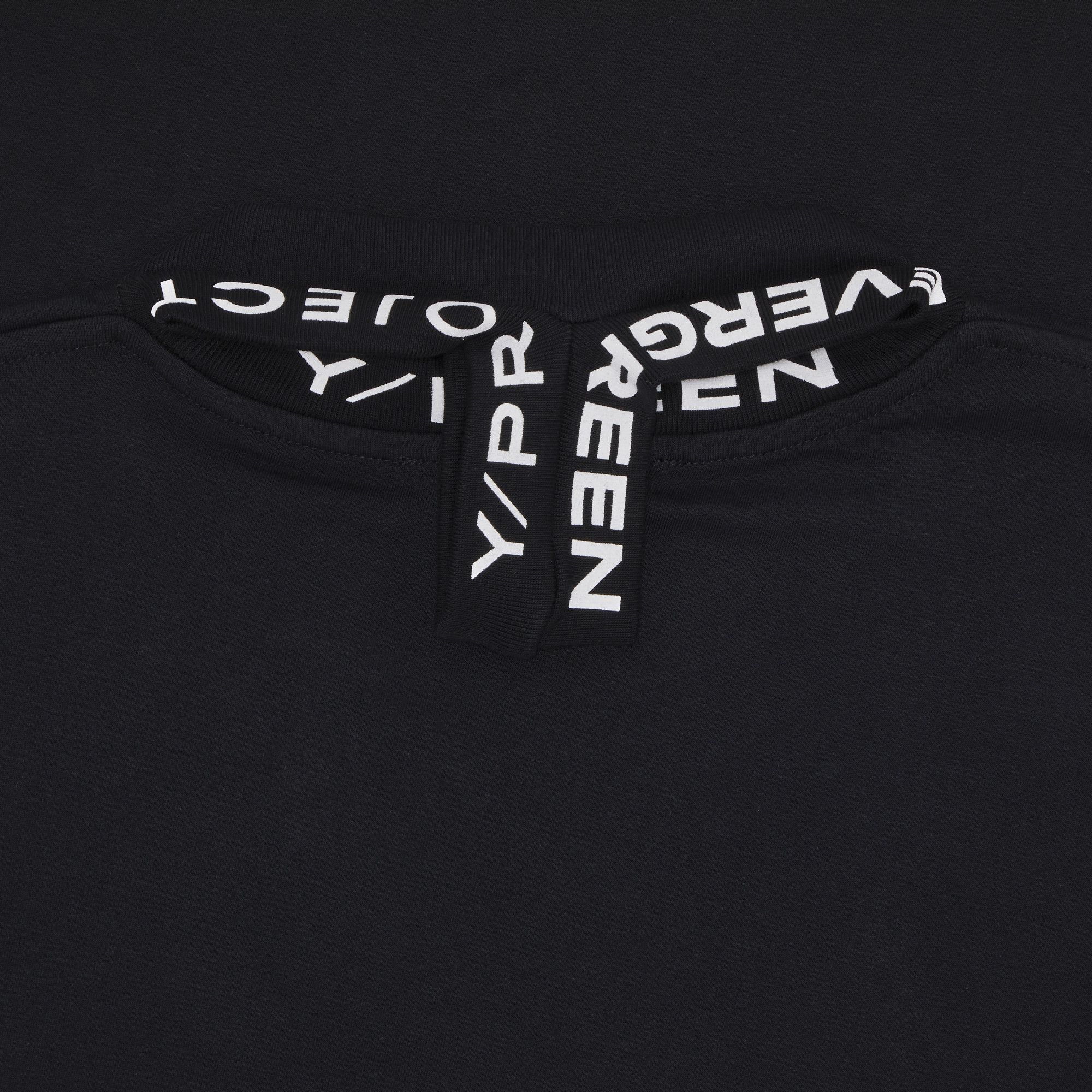 Y/Project Evergreen Triple Collar T-Shirt 'Vintage Black' - 3