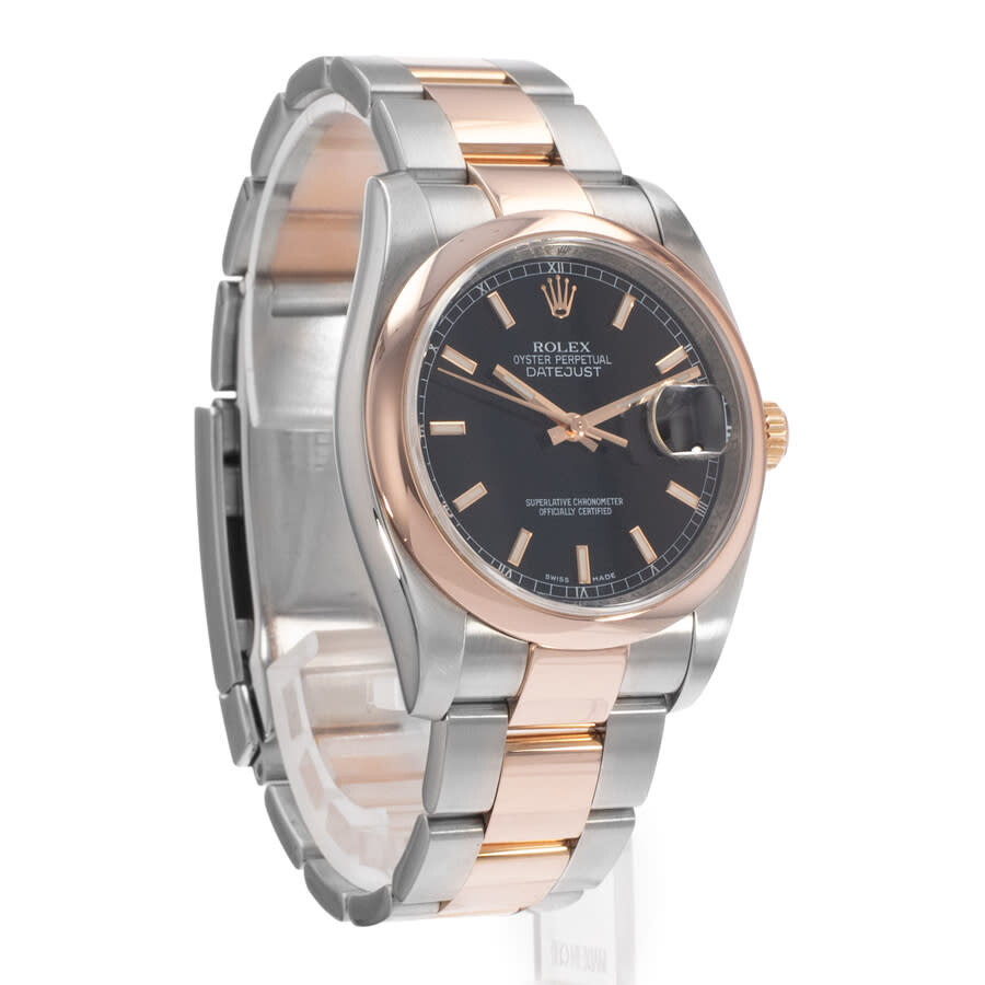Pre-owned Rolex Datejust 36 Automatic Chronometer Black Dial Men's Watch 116201 BKSO - 7