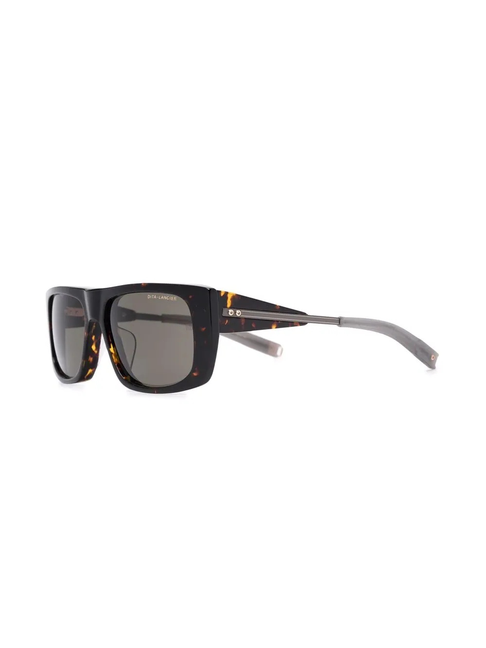 tortoiseshell square-frame sunglasses - 2