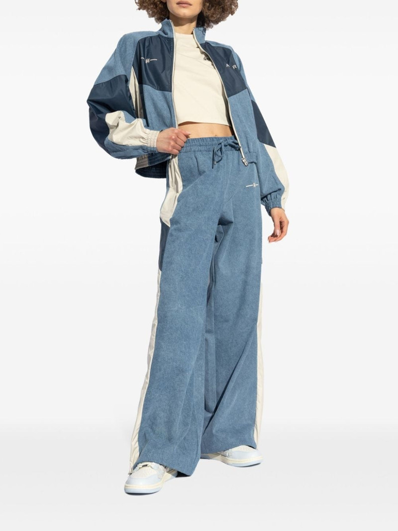 AMIRI embroidered logo cotton crop top outlook