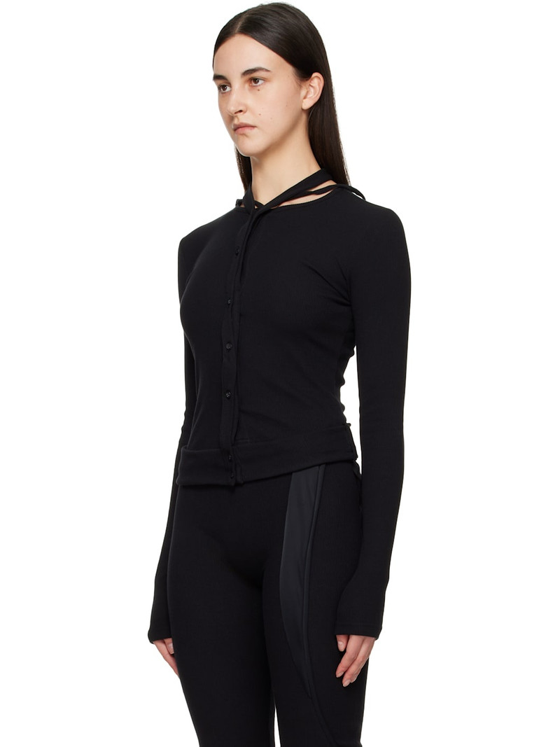 OTTOLINGER Black Double Closure Cardigan outlook