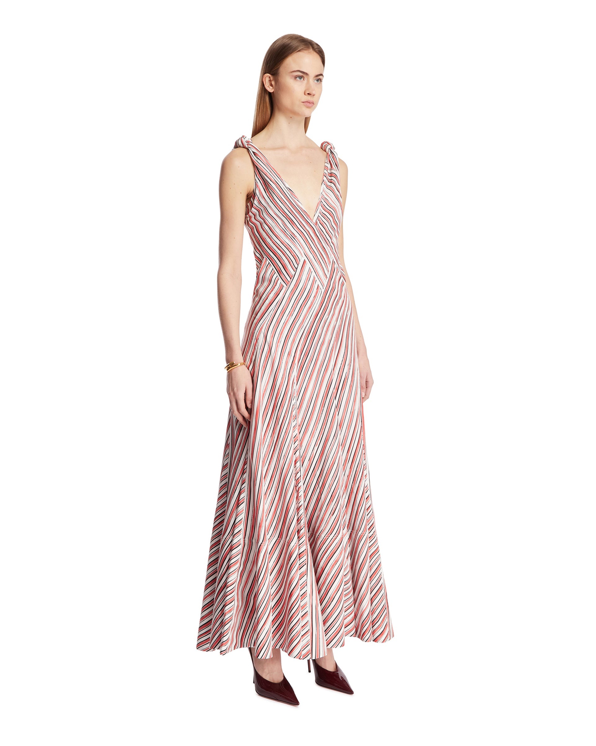 Red Printed Dress - 4