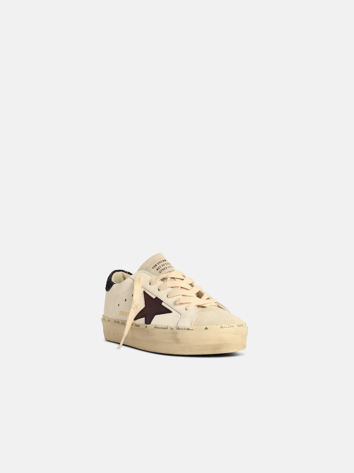 'HI STAR' WHITE LEATHER SNEAKERS - 2