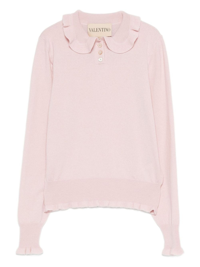 ruffled collar sweater 1