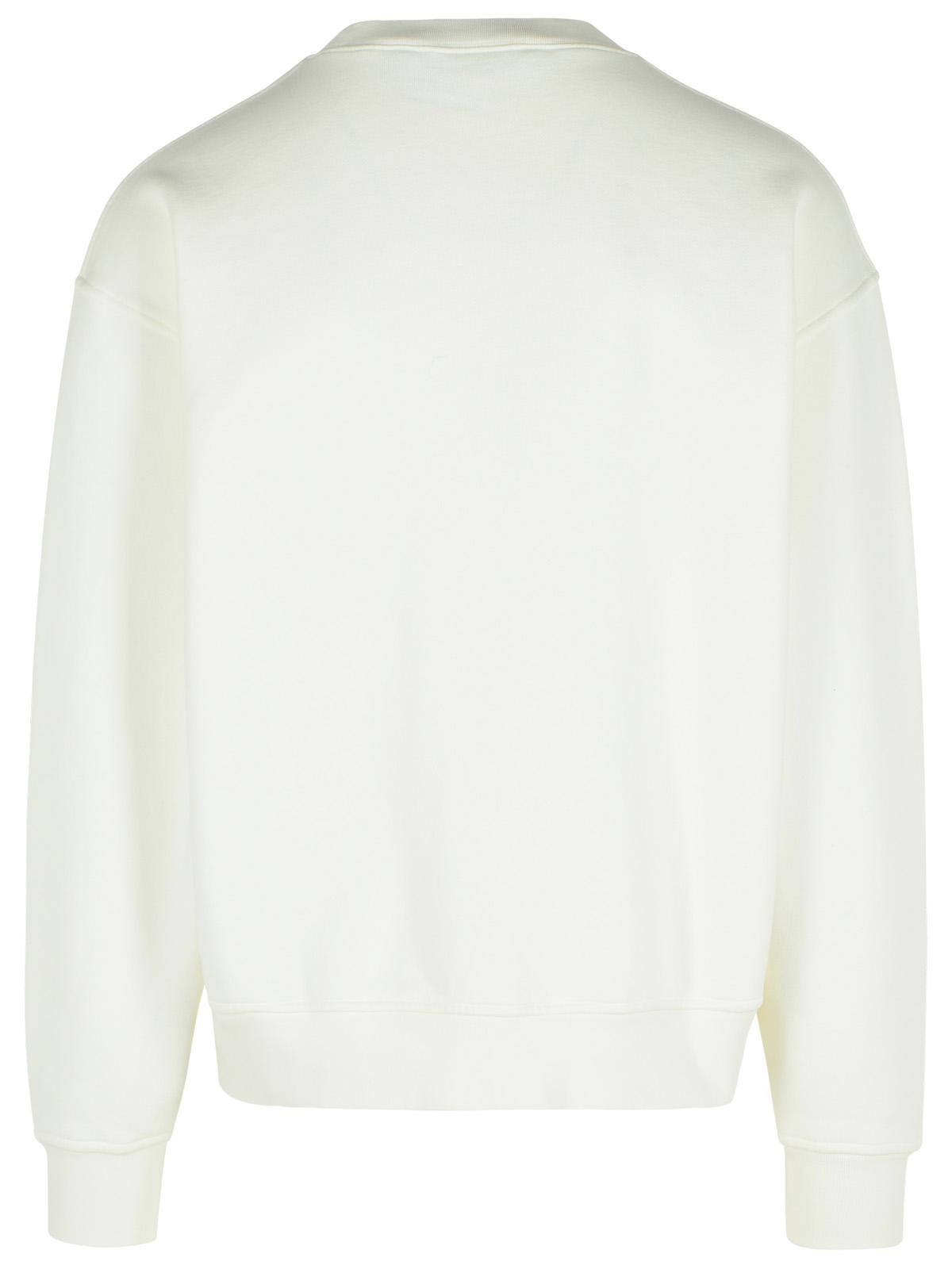Palm Angels White Cotton Sweatshirt Men - 3