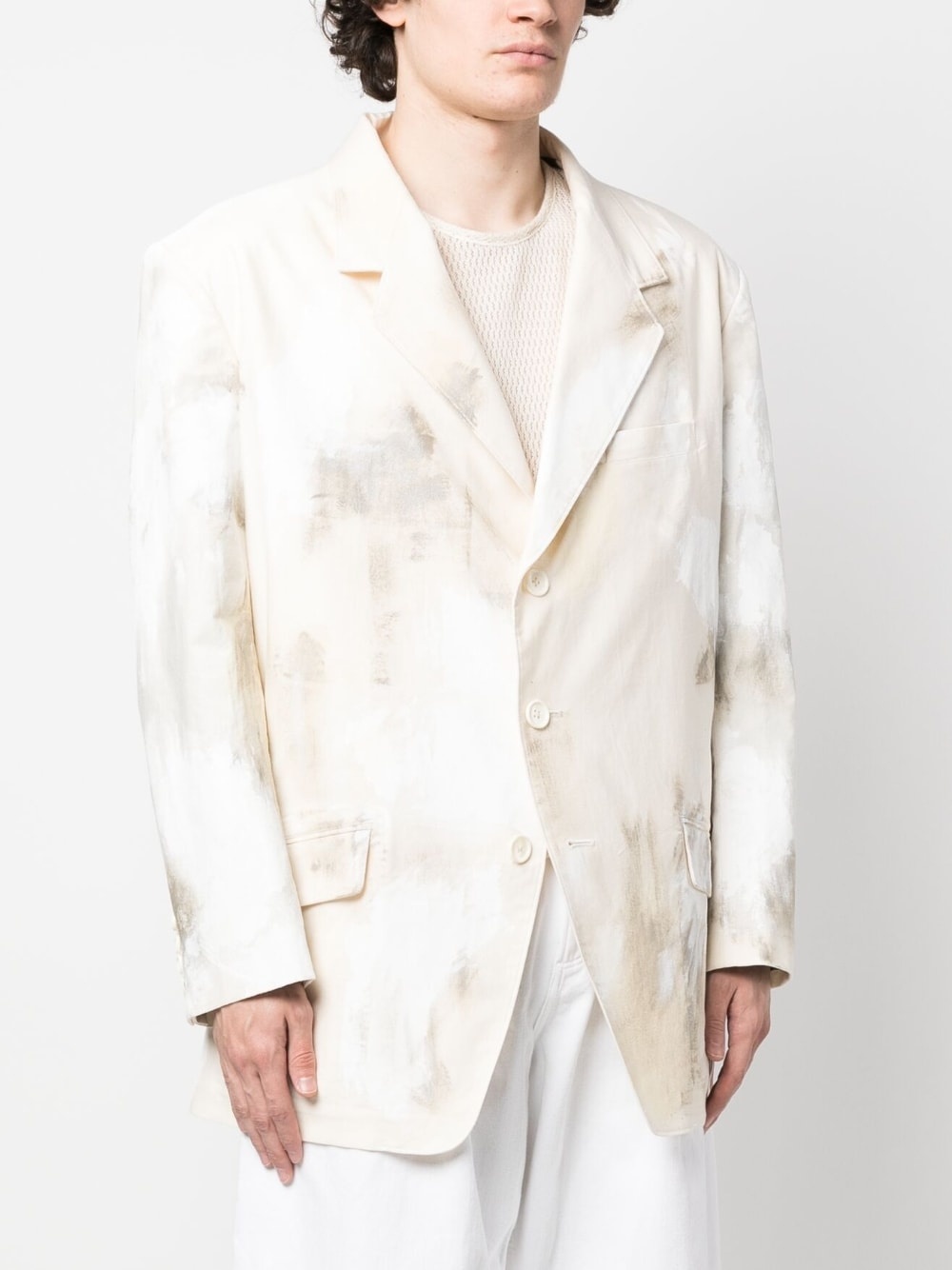 abstract-print jacket - 3