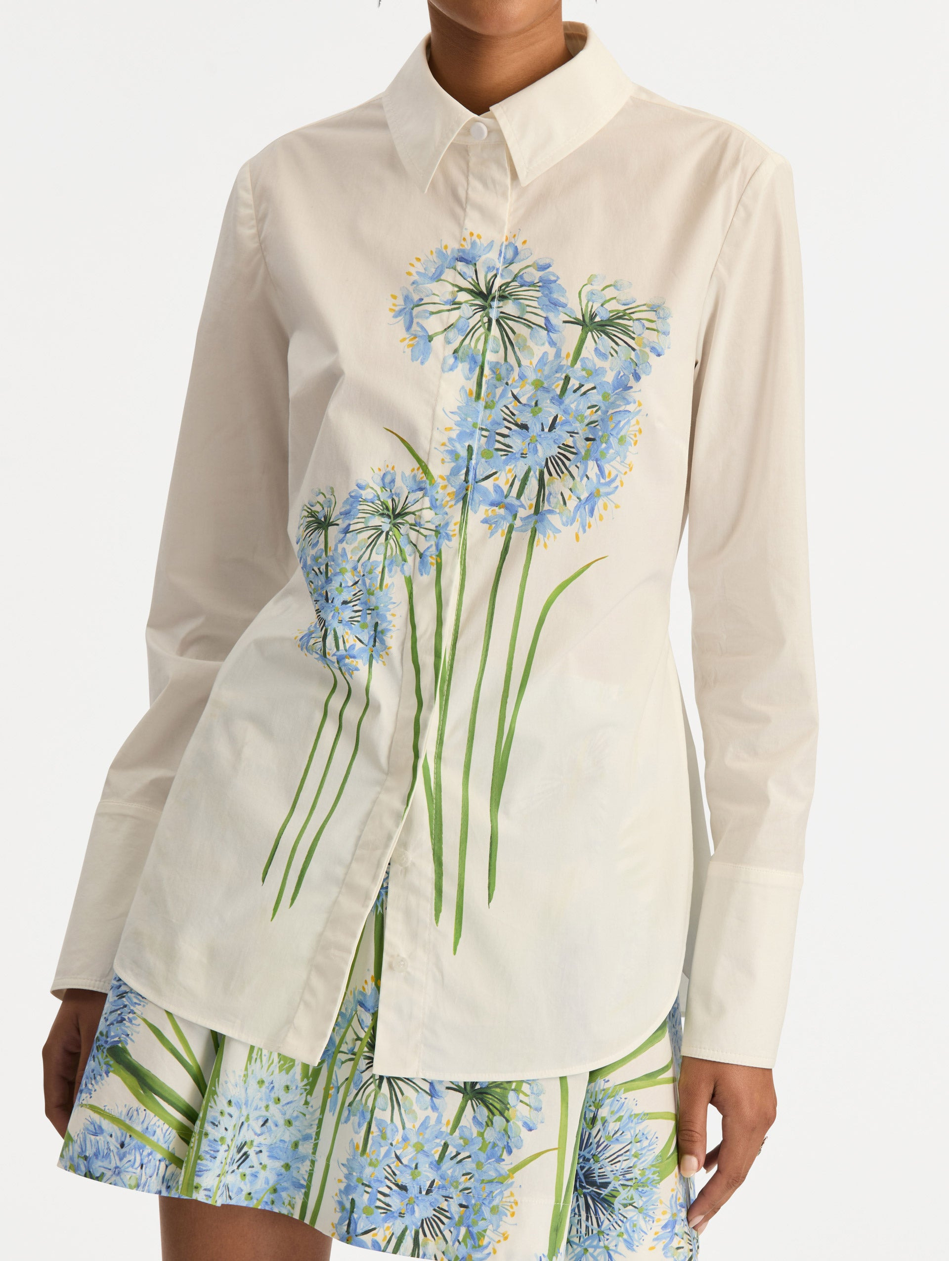 ALLIUM COTTON POPLIN BLOUSE - 6