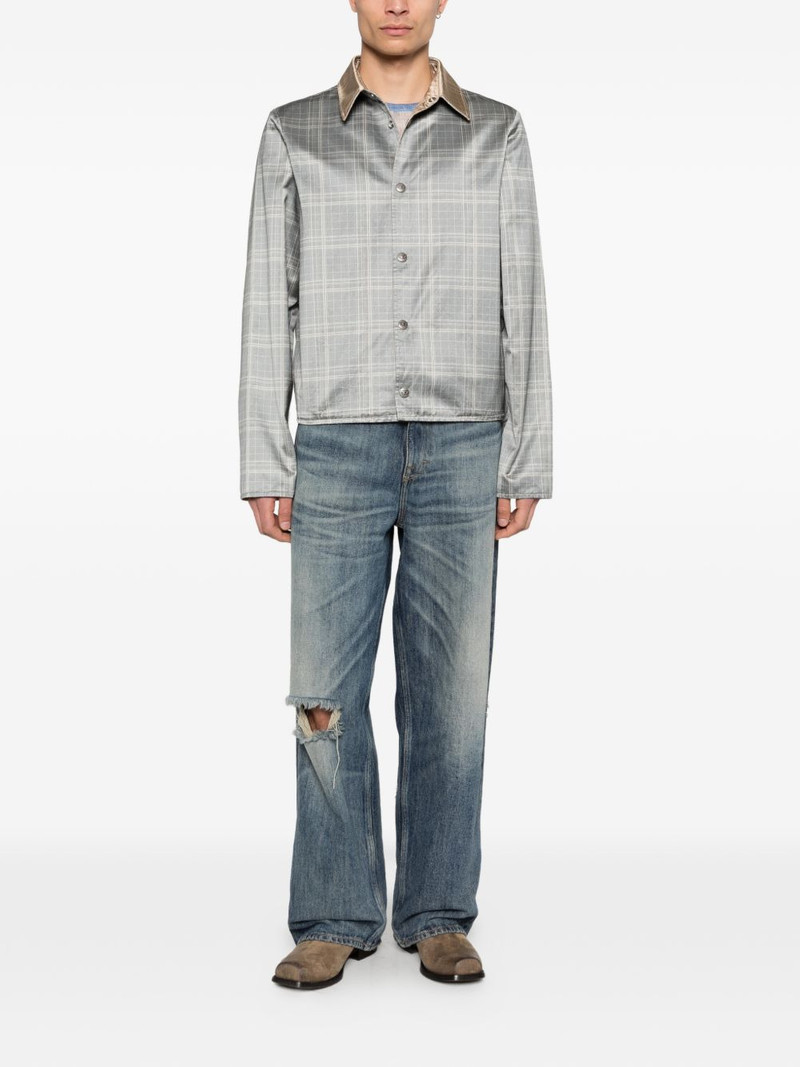 Diesel check buttoned jacket outlook