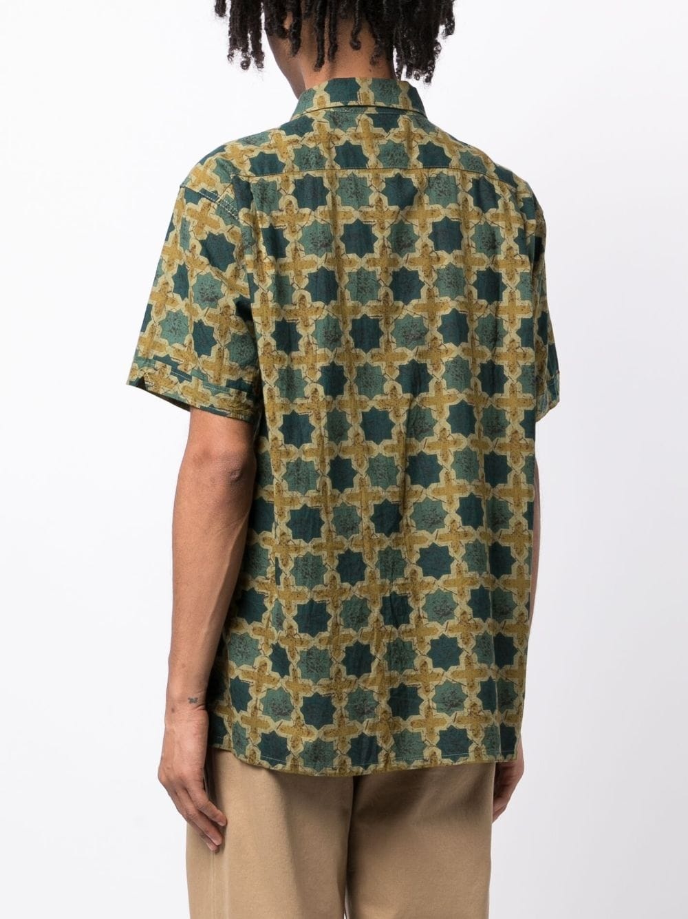 zalij-pattern cotton shirt - 4