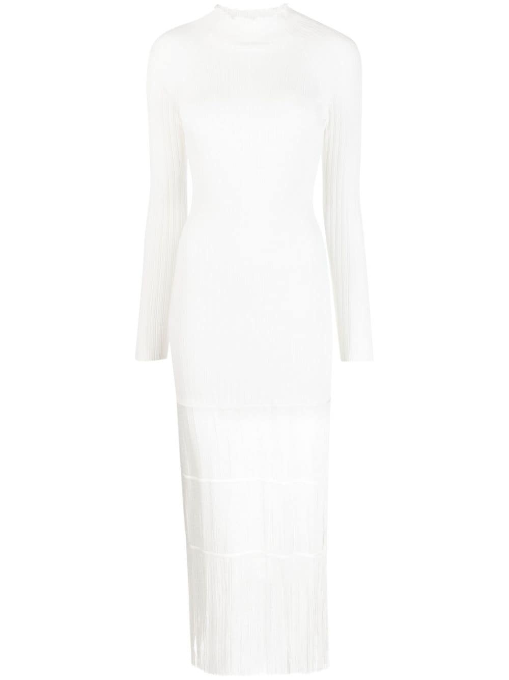 The Cedar fringed knitted dress - 1