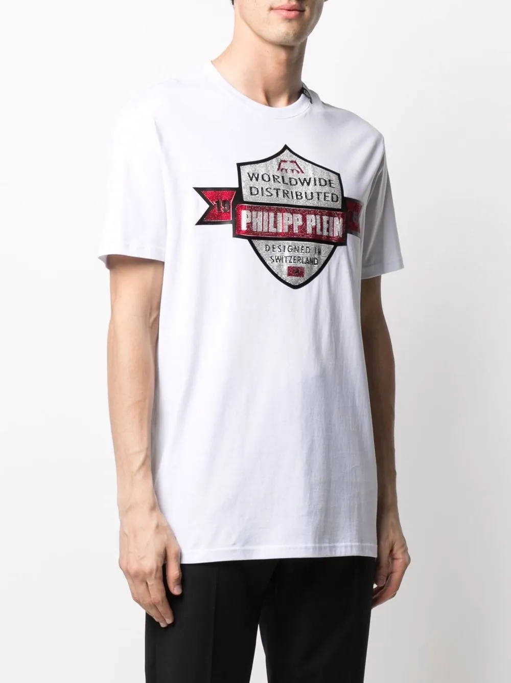 slogan-print cotton T-shirt - 3